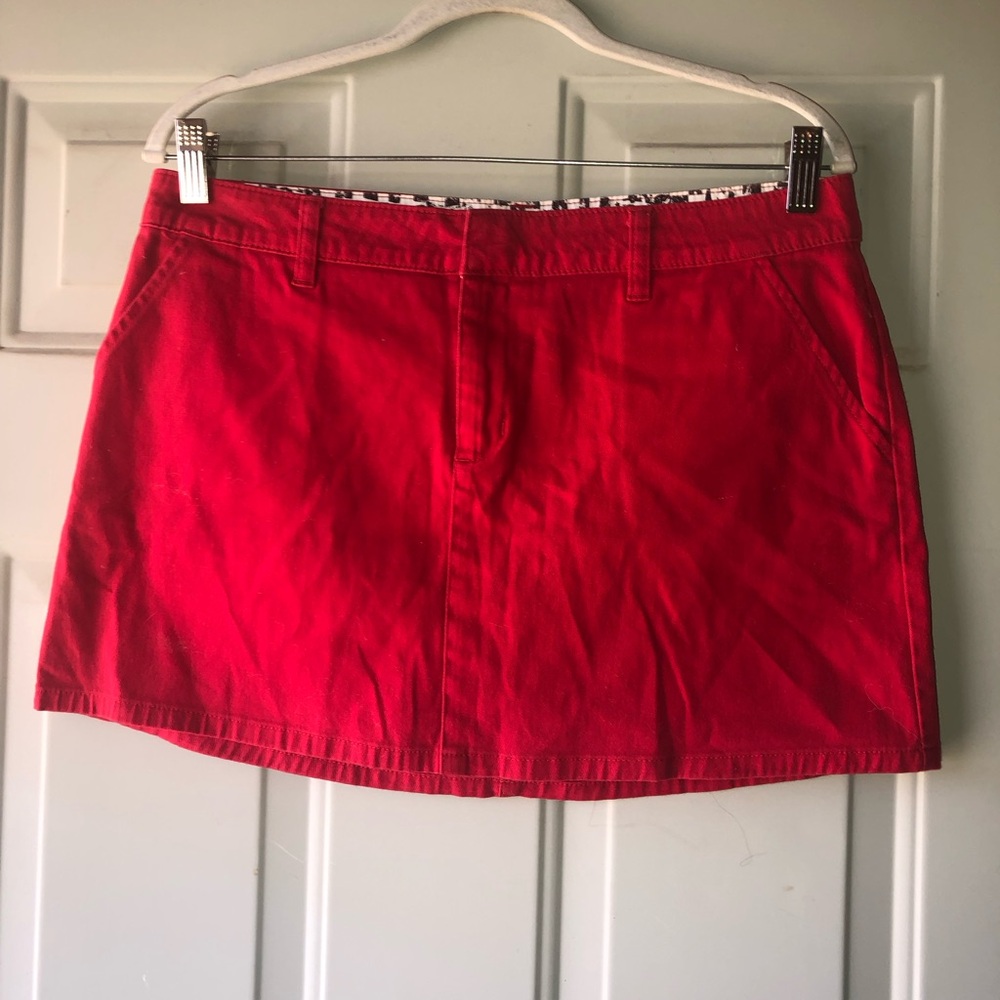 Hurley vintage Y2K red mini skirt size 9